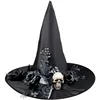 Image de Boland 96993 - Chapeau de sorcière Skulla, chapeau de sorcière pour costumes de carnaval, accessoire pour sorciers et magiciens, accessoires pour costumes de carnaval, costume de conte de fées