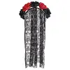 Image de Boland - 97064 - Serre-tête La Rose de The Dead Noir/Rouge