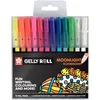 Image de SAKURA Gelly Roll Moonlight Stylo Encre Gel Fluorescent Set de 12 couleurs | Stylos pour l'écriture, le dessin, le bullet journaling et le lettering