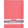 Image de Talens Art Creation Sketchbook - Coral Red 21x29.7cm 80 feuilles - 140g Cream Acid-Free Paper - Idéal pour le crayon, le pastel, l'acrylique, l'encre, le fusain