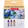 Image de Talens Art Creation Set Tie-Dye | Bleu, Turquoise & Vert + Gants | Teinture pour T-Shirts, Chaussures, Vêtements, DIY, Upcycling