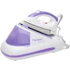 Image de Bestron Centrale vapeur de repassage, Générateur de vapeur 1400 W, Fer massif 1200 W/3 Bar, Easy Home, Blanc/Violet