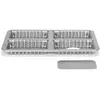 Image de patisse 03571, Plaque de 4 tartelettes, Moule à Pâtisserie 4 mini Tartes rectangulaires 13x8cm, Acier revêtu anti adhésif Silver Top, 31 x 22 x 2 cm, Gris argenté