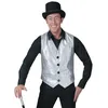Image de Funny Fashion Gilet Argent Pailleté Taille : XXL