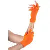 Image de Mitaines courtes orange fluo adulte - Orange - Taille Unique