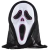 Image de Masque LED fantôme hurlant - Noir - Taille Unique