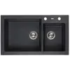 Image de Reginox Amsterdam 25 Black Silvery Évier en granit Noir