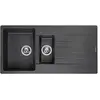 Image de Reginox Harlem15 Argent Granite Noir 1,5 Bol évier de cuisine encastrable avec égouttoir