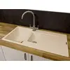Image de Reginox Harlem15 Cafe Latte Granite 1,5 Bol évier de cuisine encastrable avec égouttoir