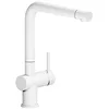 Image de Reginox YADKIN White R34767 Robinet de cuisine avec bec fixe et mitigeur monocommande Blanc