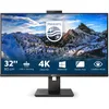 Image de Philips Monitors Moniteur 329P1H 80 cm (32 Pouces) (HDMI, DisplayPort, Station d’Accueil USB, hub USB, 3840 x 2160 px, 60 Hz, FreeSync, Webcam, Temps de réponse de 4 ms) Noir