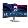 Image de PHILIPS Moniteur Incurvé, 34B2U6603CH 34 Pouce 120Hz VA Dalle, 4ms GtG, HDR400, Ajustable en Hauteur, Webcam, Haut-parleurs, USB Hub(3440x1440 HDMI 2X 2.0) Gris Anthracite