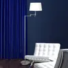 Image de Steinhauer Lampe sur pied argentée MEANDER avec abat-jour en tissu