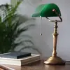 Image de Steinhauer Lampe de bureau Ancilla, verre, bronze/vert