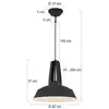 Image de Steinhauer Suspension Eden, noir, métal, douille E27