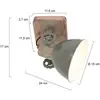 Image de Steinhauer Spot pour plafond Gearwood, 1 lampe vert