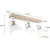 Image de Steinhauer Spot pour plafond Gearwood, 3 lampes blanc