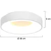 Image de Steinhauer Plafonnier LED Ringlede, 2.700 K, Ø 38 cm, blanc, métal