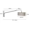 Image de Steinhauer Applique murale textile Elegant Classy noir/boue