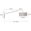 Image de Steinhauer Applique murale textile Elegant Classy argent/boue