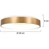 Image de Steinhauer Plafonnier LED Ringlede, 2.700 K Ø 38 cm or