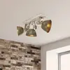 Image de Steinhauer Spot pour plafond Gearwood, 3 lampes bronze