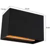 Image de Steinhauer Applique murale LED Muro 3365, noir, angulaire, G9, 2 700 K