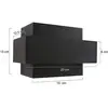 Image de Steinhauer Applique murale LED Muro 3368, noir, up/down, G9, 2 700 K