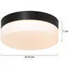 Image de Steinhauer Plafonnier LED Ikaro noir, Ø 24 cm, métal, plastique