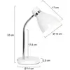 Image de Steinhauer Lampe à poser Spring, blanc, métal, bras flexible, avec interrupteur