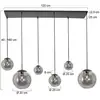Image de Steinhauer Suspension Bollique, 6 lampes, noir