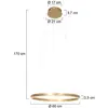 Image de Steinhauer Suspension LED Ringlux, Ø 60 cm, à 2 lampes, dorée