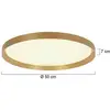 Image de Steinhauer Plafonnier LED Flady, doré, Ø 50 cm direct/indirect