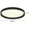 Image de Steinhauer Plafonnier LED Flady, noir, Ø 50 cm, direct/indirect