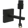 Image de Steinhauer Applique murale Stang, lampe de lecture LED, tressage naturel