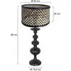 Image de Steinhauer Lampe à poser Lyons 3749ZW, tressage noir/naturel