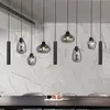 Image de Steinhauer Suspension Reflexion, métal, verre, à 9 lampes, noir