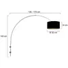 Image de Steinhauer Applique murale Sparkled Light acier/noir-or Portée 175 cm