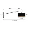 Image de Steinhauer Applique murale textile Elegant Classy noir/doré