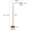 Image de Steinhauer Lampe sur pied LED rechargeable Soleil bronze brossé, métal, variateur