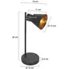 Image de Steinhauer Lampe à poser Oeroe, à 1 lampe, noir, métal, E14