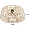 Image de Steinhauer Plafonnier Bloeba, Ø 60 cm, bois, naturel, E27
