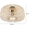 Image de Steinhauer Plafonnier Bloeba, Ø 50 cm, bois, naturel, E27