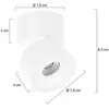Image de Steinhauer Spot pour plafond LED Fez, blanc, à 1 lampe, métal, orientable