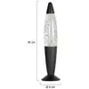 Image de Steinhauer Lampe de table Volcan 4187, noir, effet pailleté, E14