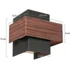 Image de Steinhauer Applique murale LED Muro 3367, aspect bois, up/down, G9, 2 700 K