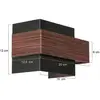 Image de Steinhauer Applique murale LED Muro 3368, aspect bois, up/down, G9, 2 700 K
