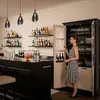 Image de Mexlite Suspension LED Glimsy, Ø 14 cm, noir/gris fumé, verre