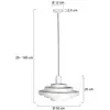 Image de Steinhauer Suspension Halo Cirque, blanc, métal, Ø 50 cm, E27