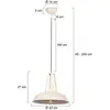 Image de Steinhauer Suspension Eden, couleur crème, métal, douille E27